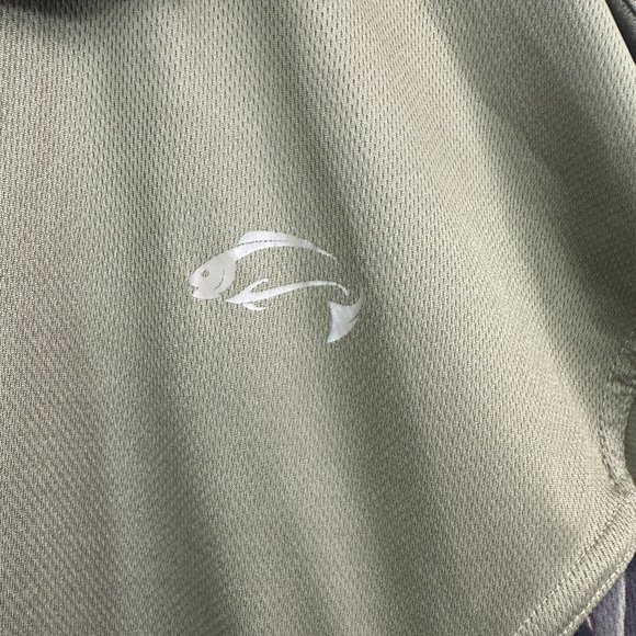 Fishouflage Men Size XL Redfish Allover Print Camo Polo Shirt - Picture 2 of 7